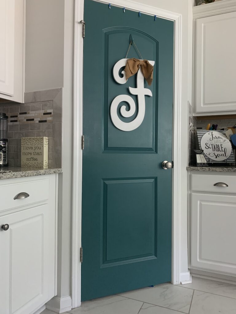 Savannah Blogger, Being Mrs. Fowler, 6 Projects to do while you are home, home update, pantry door, kitchen