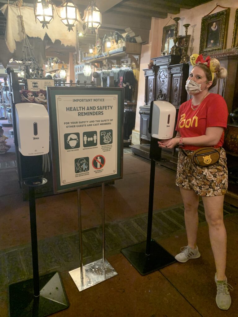 Disney during a pandemic, wash hands